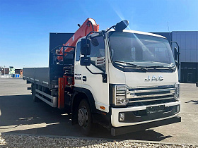 JAC N120 LONG КМУ Hangil-515 алюм борт 6,2х2,55х,06 м